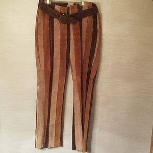 Suede pants